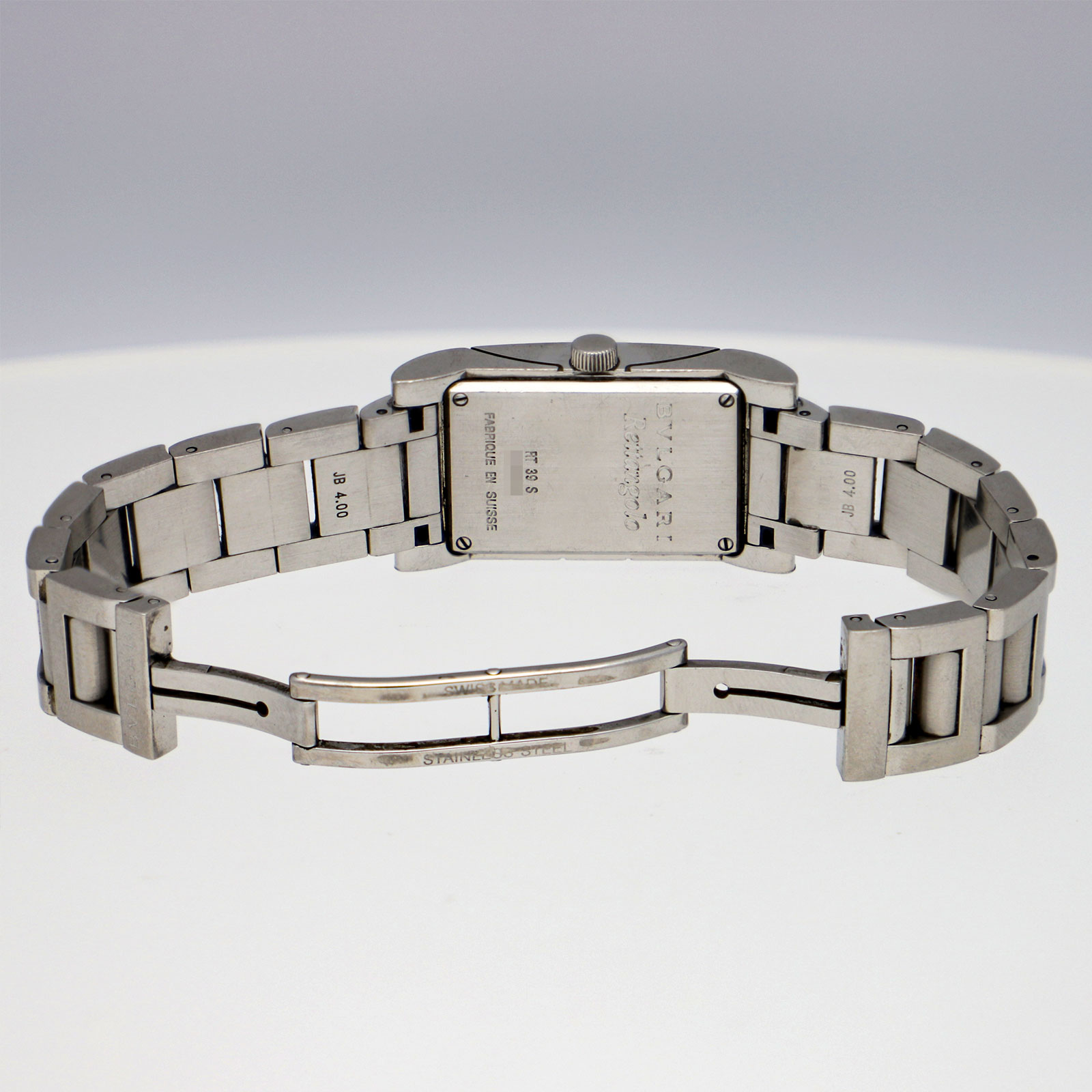 BVLGARI Rettangolo RT39S Stainless steel White Italy  BVLGARI Rettangolo RT39S white Dial Quartz Ladies Watch main image 1
