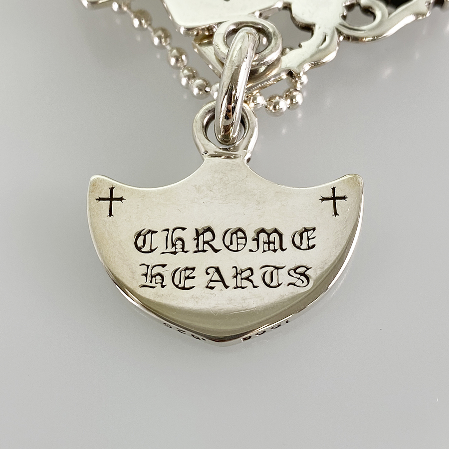 CHROME HEARTS Three Trinkets Pendant Silver Necklace | eBay