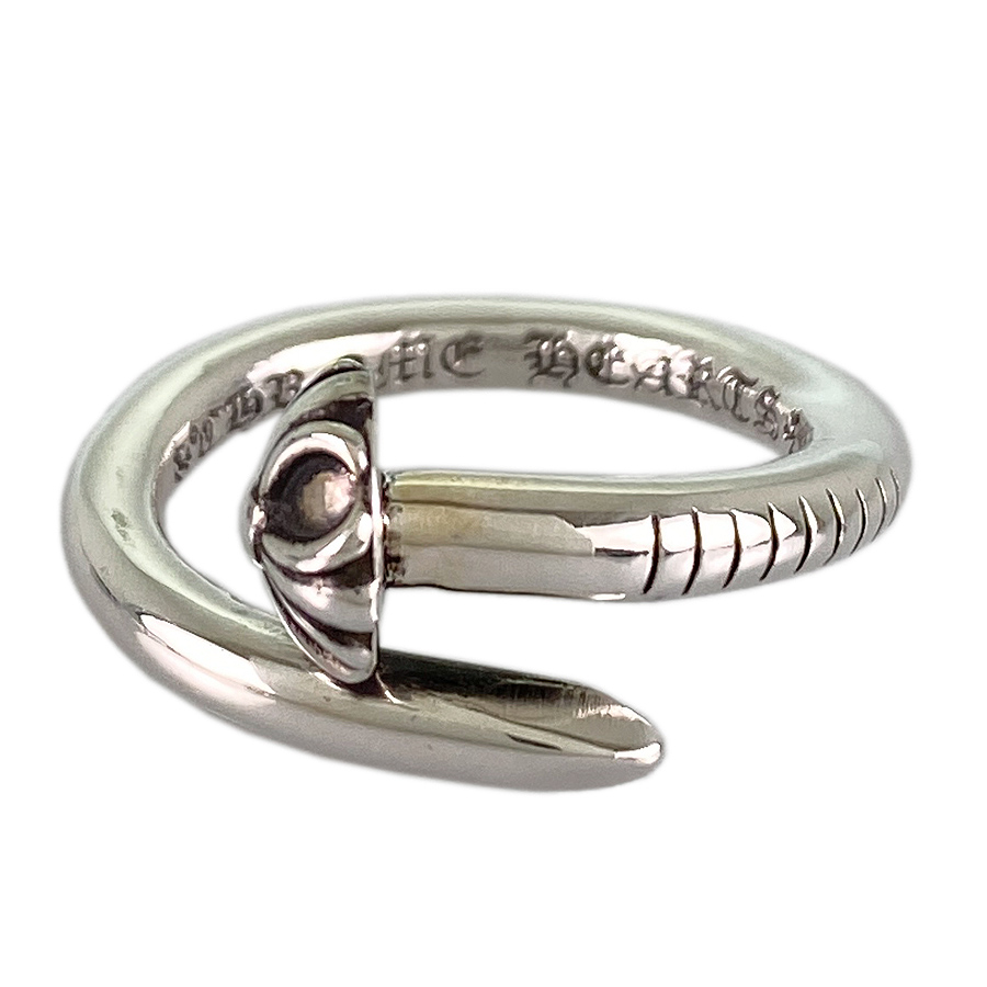 CHROME HEARTS Cross Ball Nail Silver Ring | eBay