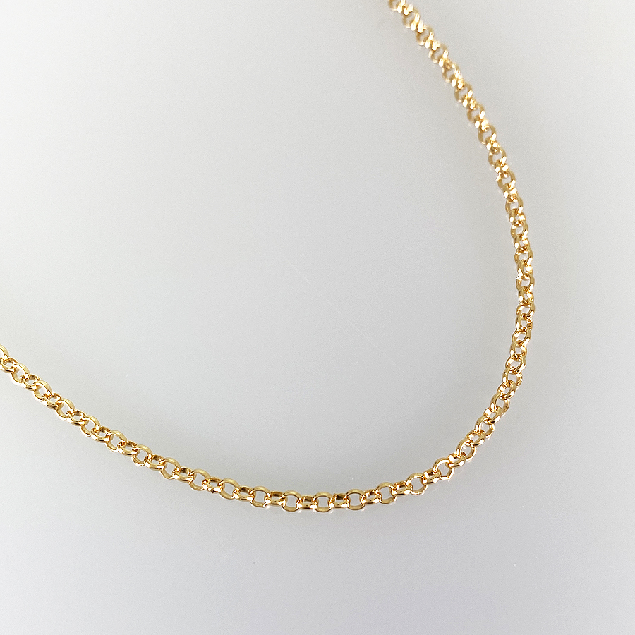 CHROME HEARTS Roll Chain Yellow gold Necklace | eBay