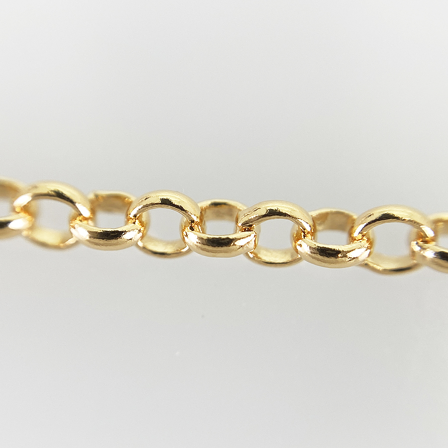 CHROME HEARTS Roll Chain Yellow gold Necklace | eBay