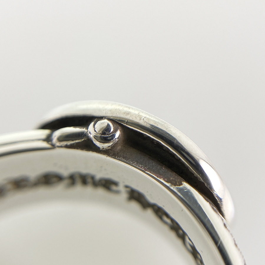 CHROME HEARTS Belted Oval Silver Ring | eBay