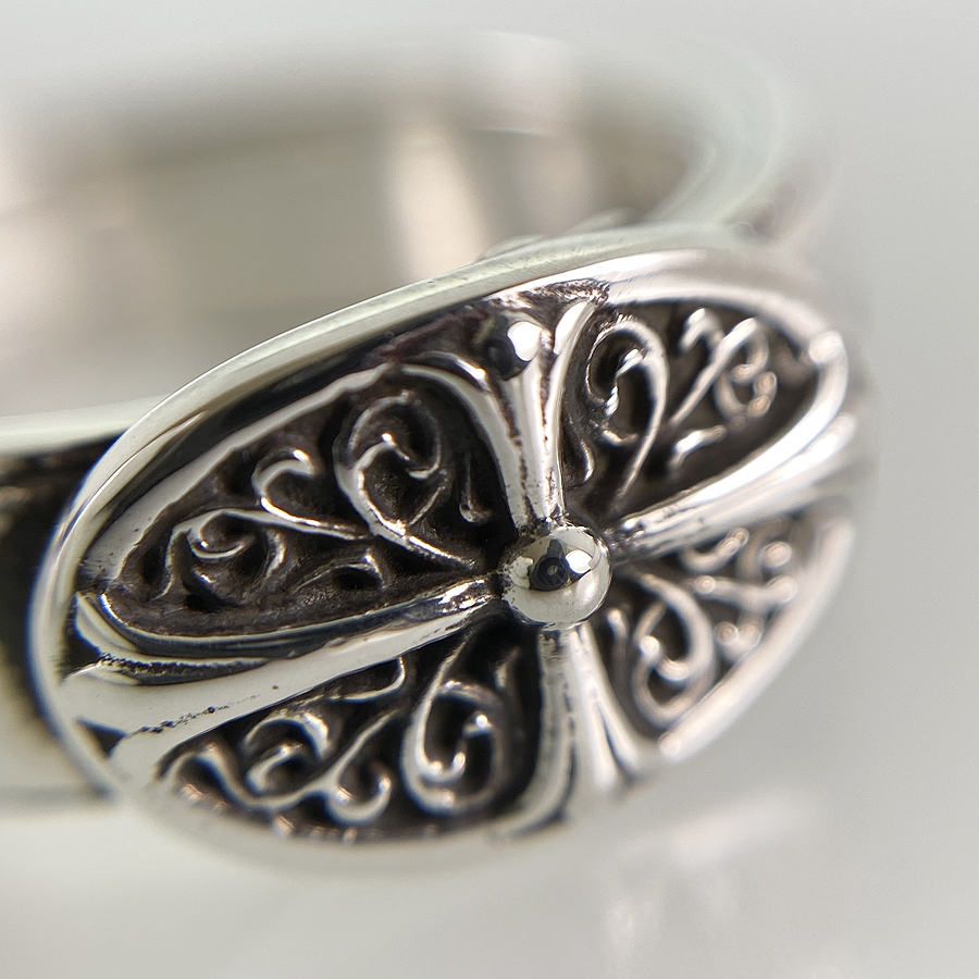 ★クロムハーツ★ Belted Belt Oval Logo Silver Ring CHROME HEARTS Belted Oval Silver Ring | eBay