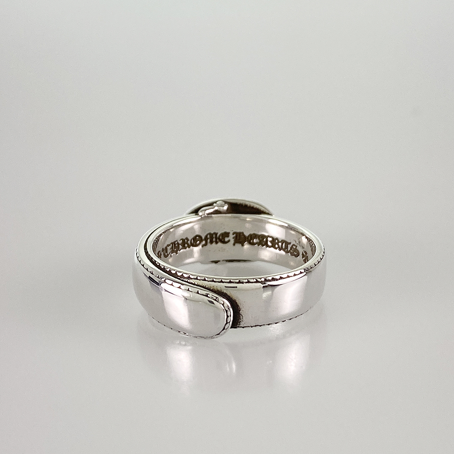 CHROME HEARTS Belted Oval Silver US#7 EU#54 Ring | eBay
