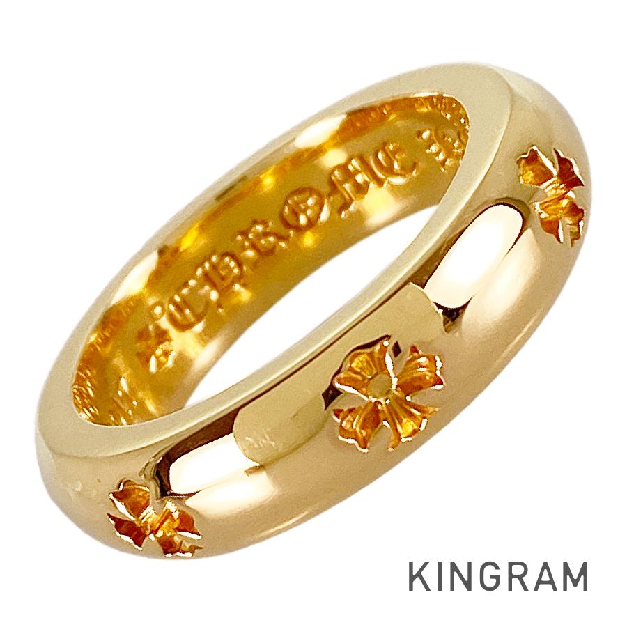 Chrome Hearsts クロスバンドリング CHROME HEARTS Negative CH Cross Band Ring 22K Yellow gold Ring | eBay