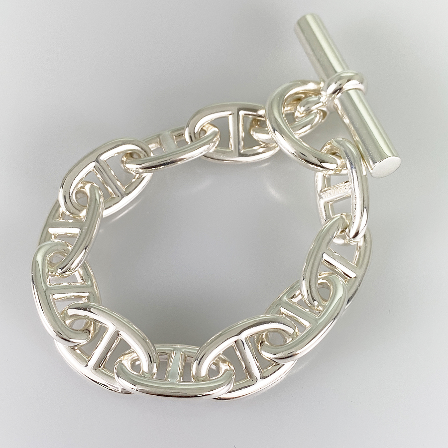 Hermès Chaîne d'Ancre TGM Bracelet 10 frames 925 99.9g