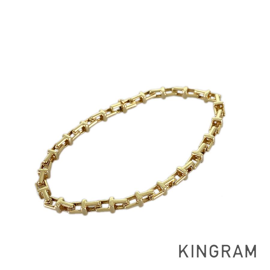 TIFFANY&Co. T narrow Yellow gold Bracelet | eBay