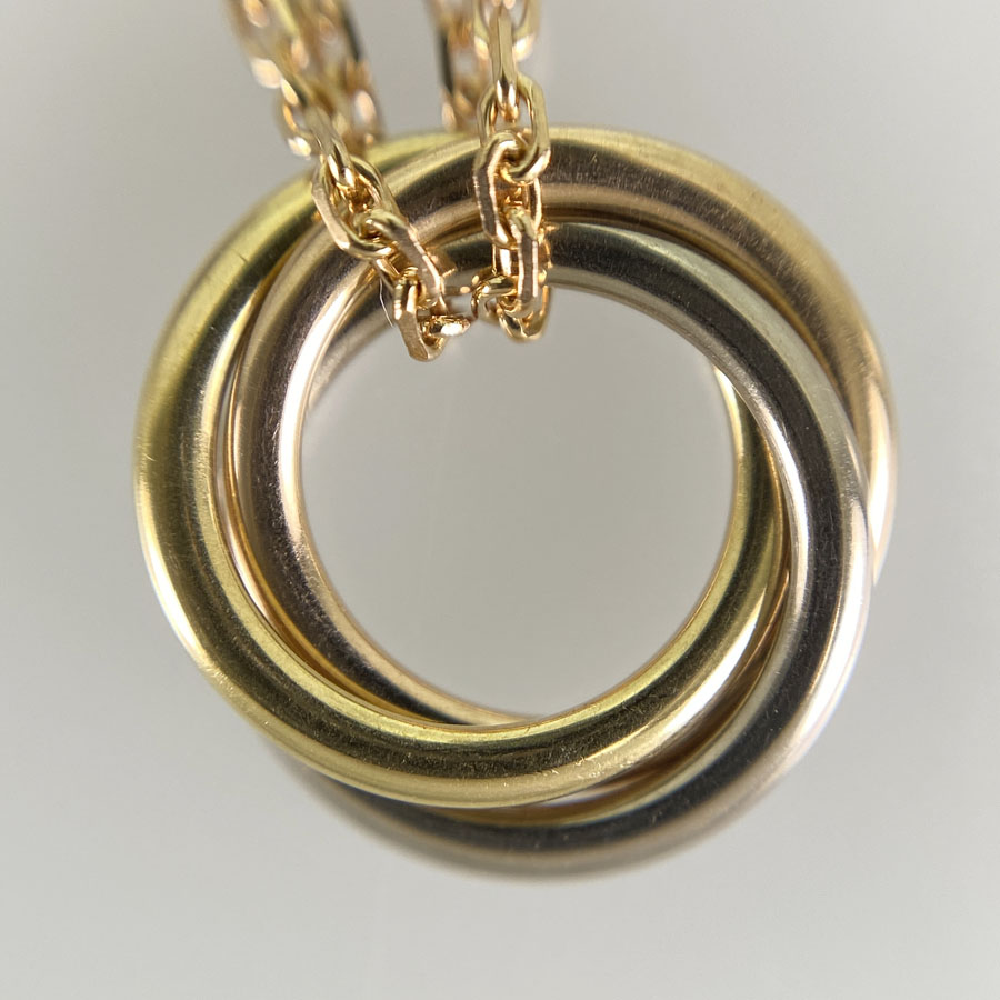 Cartier Trinity mini Yellow gold Necklace | eBay
