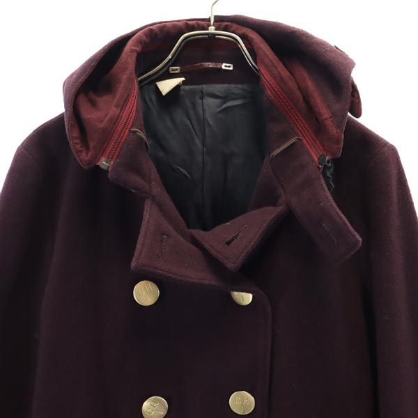 N.HOOLYWOOD Made in Japan Wool Blend Hooded Jacket 38 Bordeaux