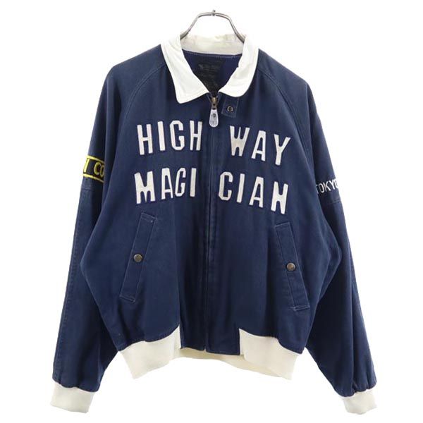 YELLOW CORN made in Japan Logo embroidery Riders jacket Blouson