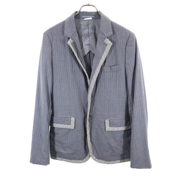 ジャケット・アウター COMME des GARCONS HOMME Tailored Jacket Cotton-blend suit jacket in blue - Comme Des Garcons Homme