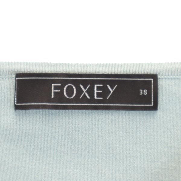 Used FOXEY No sleeve Cut 38 Blue x gray Women | eBay