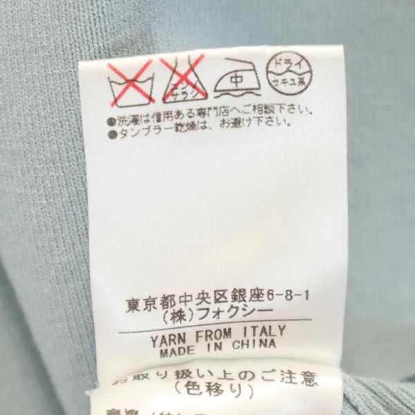 Used FOXEY No sleeve Cut 38 Blue x gray Women | eBay