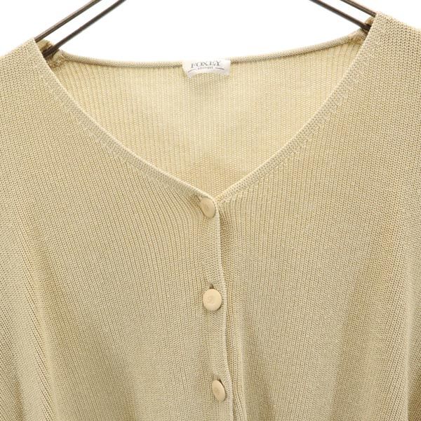 FOXEY made in Japan Long sleeve knit cardigan beige Women | eBay