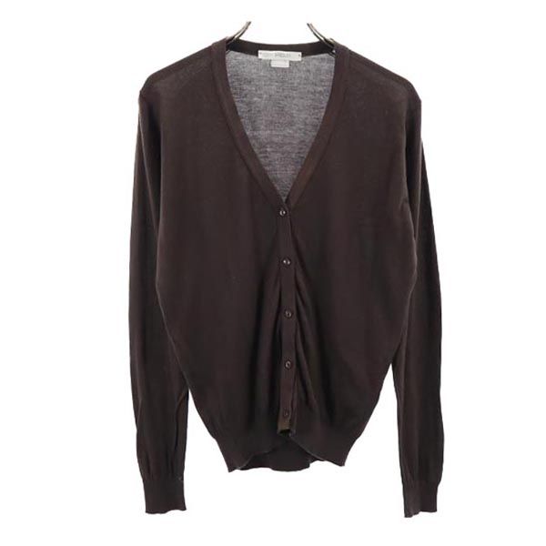 JOHN SMEDLEY Made in the UK Long sleeve V-neck cotton knit