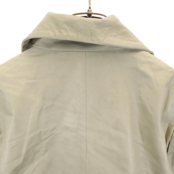 EKAM Sheepskin leather jacket L Light gray Sheep leather Women