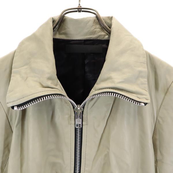 EKAM Sheepskin leather jacket L Light gray Sheep leather Women