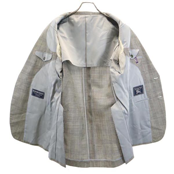 スーツ 90s Burberrys wool check double set up Burberrys 90s Old Linen Blend Wool Check Pattern suit Setup Men's