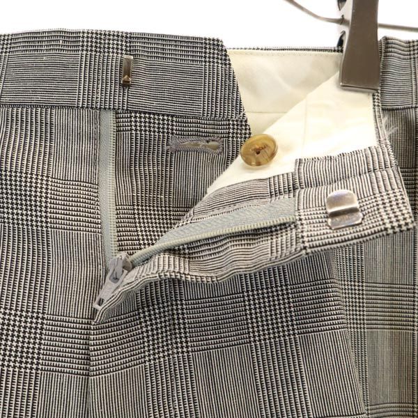 スーツ 90s Burberrys wool check double set up Burberrys 90s Old Linen Blend Wool Check Pattern suit Setup Men's