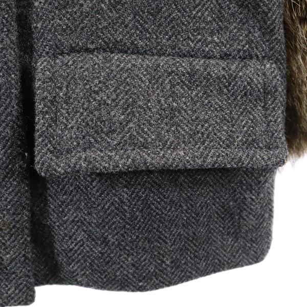 MARNI made in Italy Herringbone No color jacket 36 Gray Fur