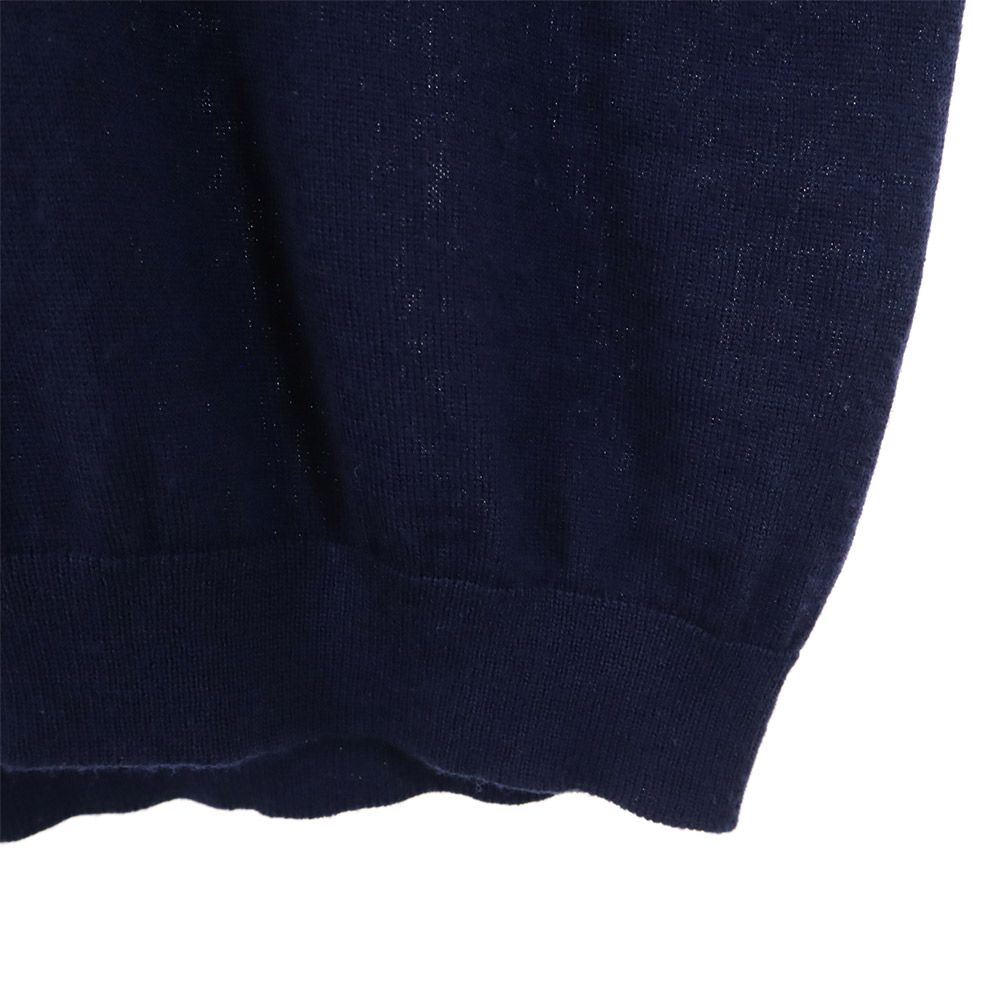 PRADA wool Long sleeve sweater 38 Navy system Knit Thin Women | eBay