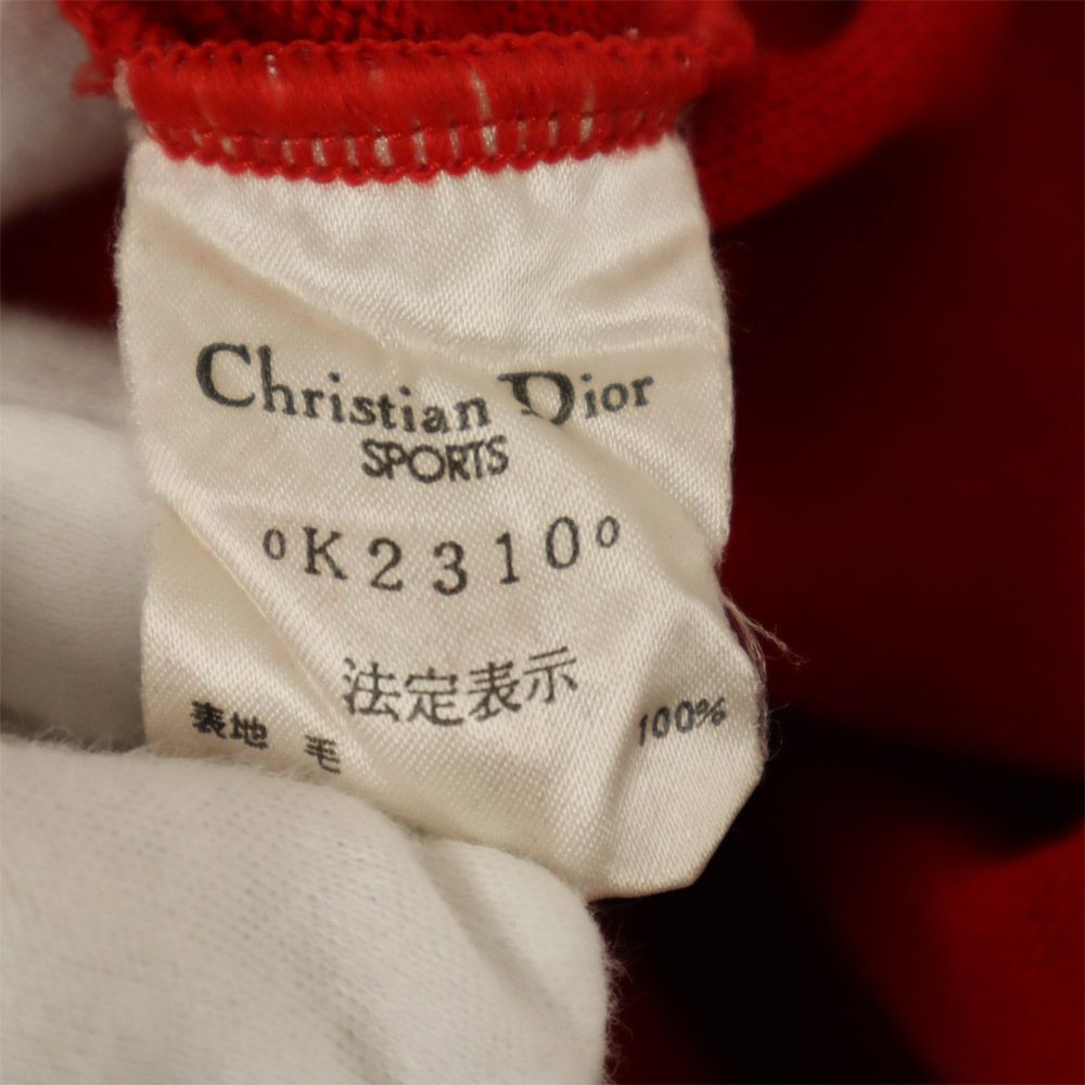 Christian Dior SPORTS 90s Long sleeve Wool V-neck sweater M Old