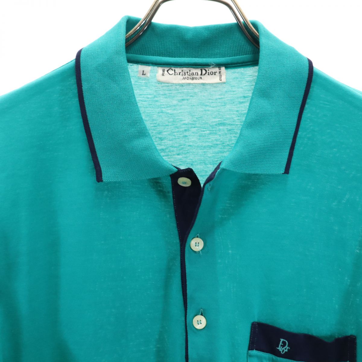 Christian Dior 80s Made in Italy Vintage Short sleeve Polo shirt L