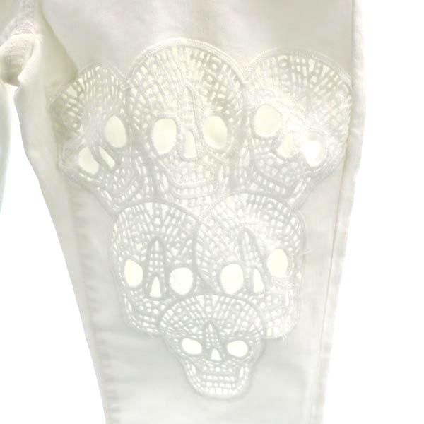HYSTERIC GLAMOUR made in Japan Skinny denim pants w26 Skull Lace