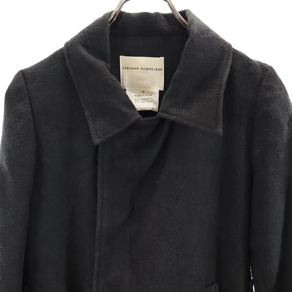 Used STEPHAN SCHNEIDER trench coat 1 Black series made in Japan