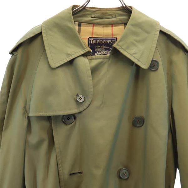 ジャケット・アウター 1980s BURBERRYS COTTON TRENCH COAT 1980s Burberrys Classic Khaki Tan Trench Coat Jacket With