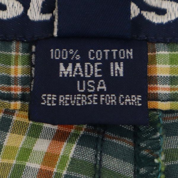 STUSSY 90s Made in USA Check Pattern cargo shorts w30 Green system