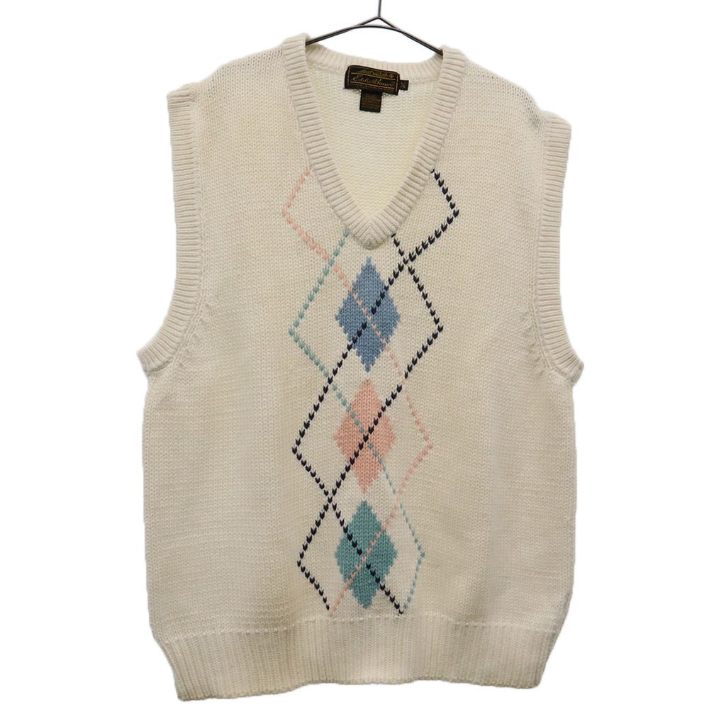 Used Eddie Bauer 90s Black tag late model Overall handle Knit vest