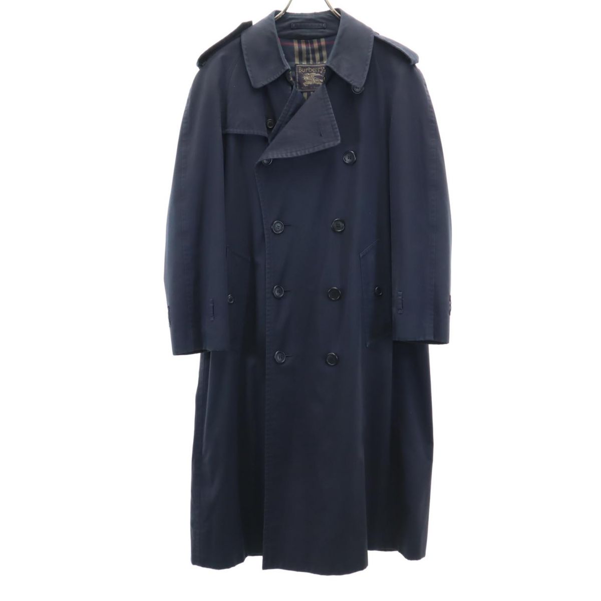 ジャケット・アウター vintage Burberry's trench coat db Vintage Burberrys Trench Coat Dark Blue Jacket Size large