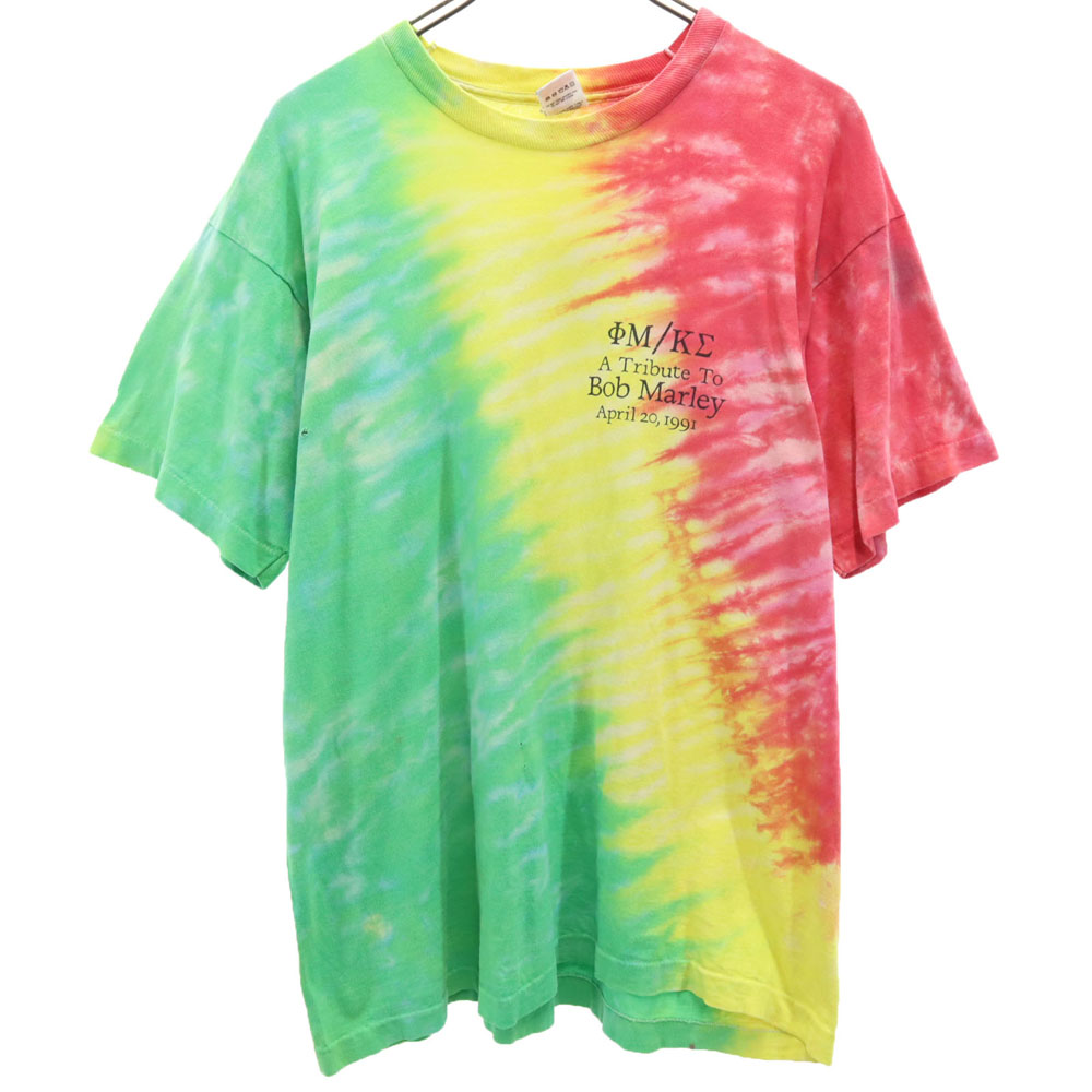 Used FRUIT OF THE LOOM 90s Made in USA Tie dye Short sleeve bob