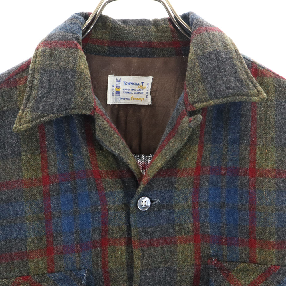 TOWNCRAFT 60s Made in Japan Wool Blend Flannel Vintage Check