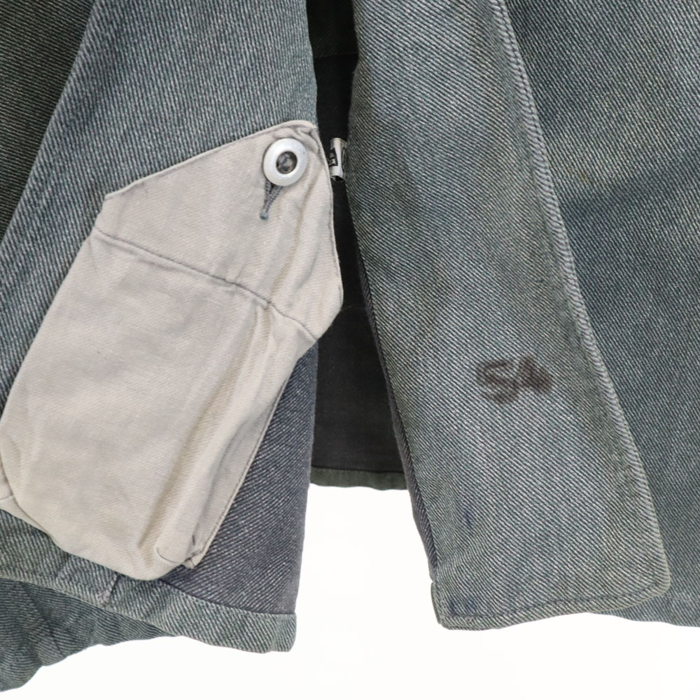 SWISS ARMY 30s 40s Vintage Prisoner Work Metal Buttons denim Work