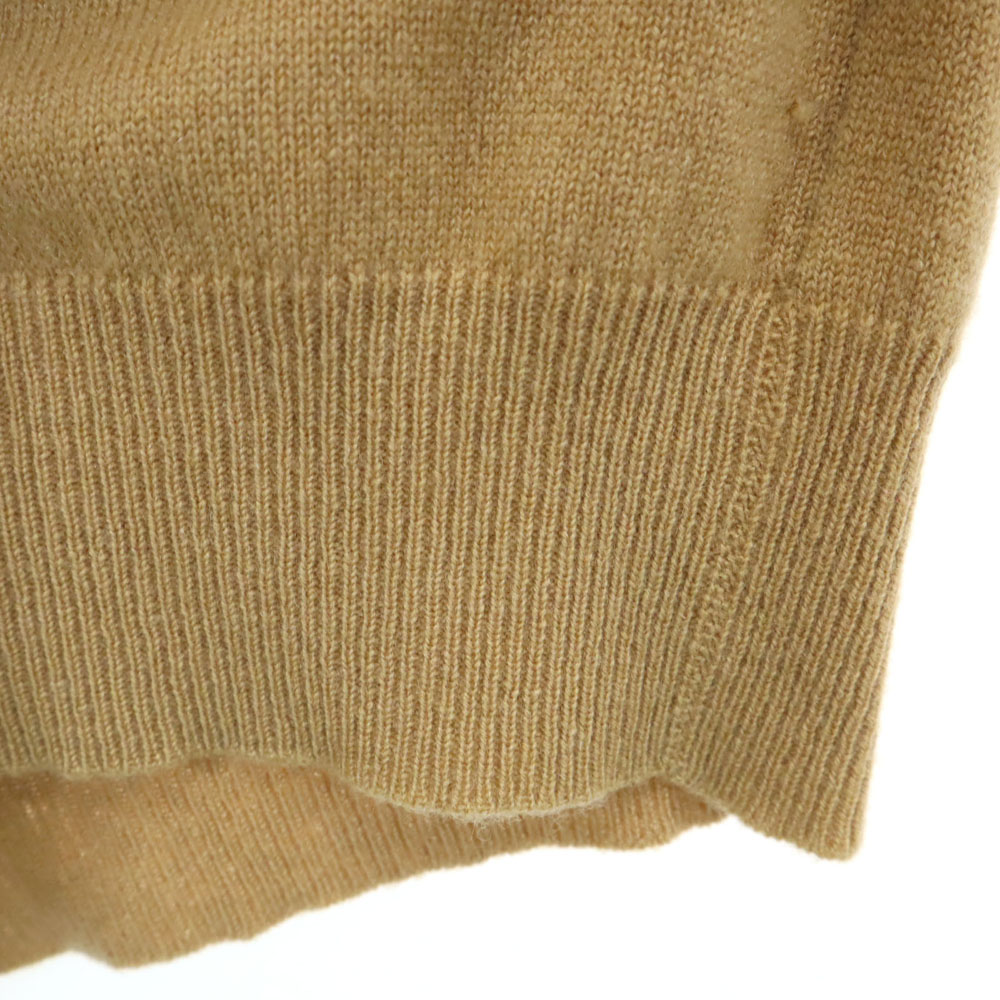 Christian Dior 90s Wool Old Long sleeve V neck sweater M beige