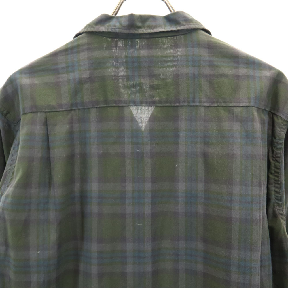 PENNEYS 60s Towncraft Vintage Open Collar Check Pattern Long