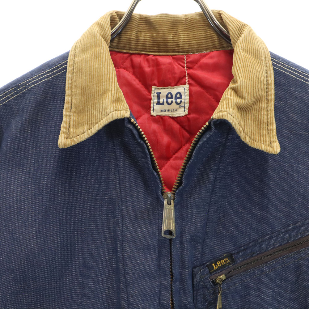 Lee 70s USA made vintage 91B Denim Jacket Indigo Quilted Denim