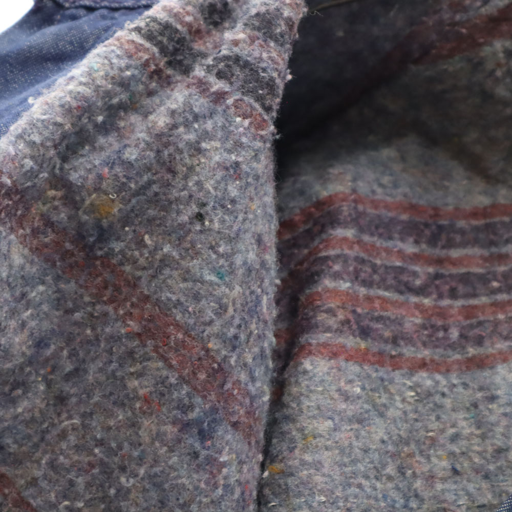 BLUE BELL 60s 70s Vintage Wrangler denim Coverall 46 Blanket-lined