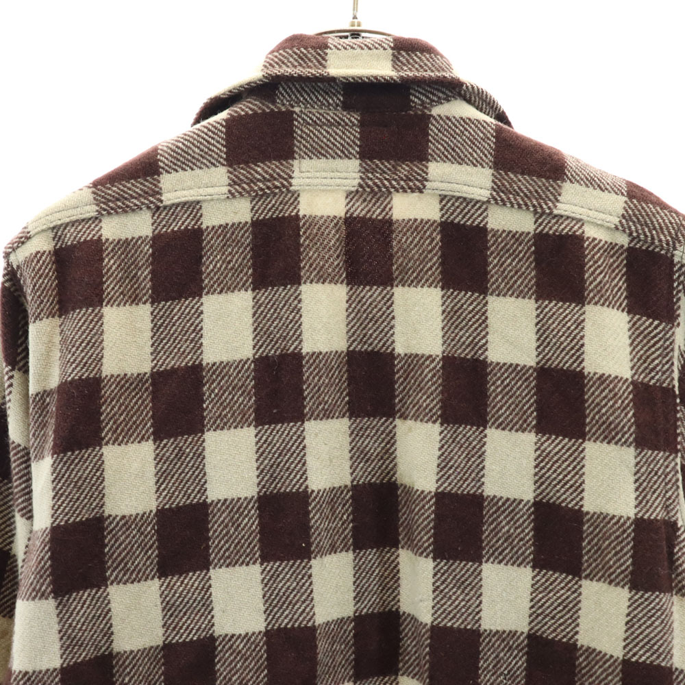 トップス 60s vintage check pattern shirt ビルトウェル 60s vintage Gingham Check Pattern Long sleeve
