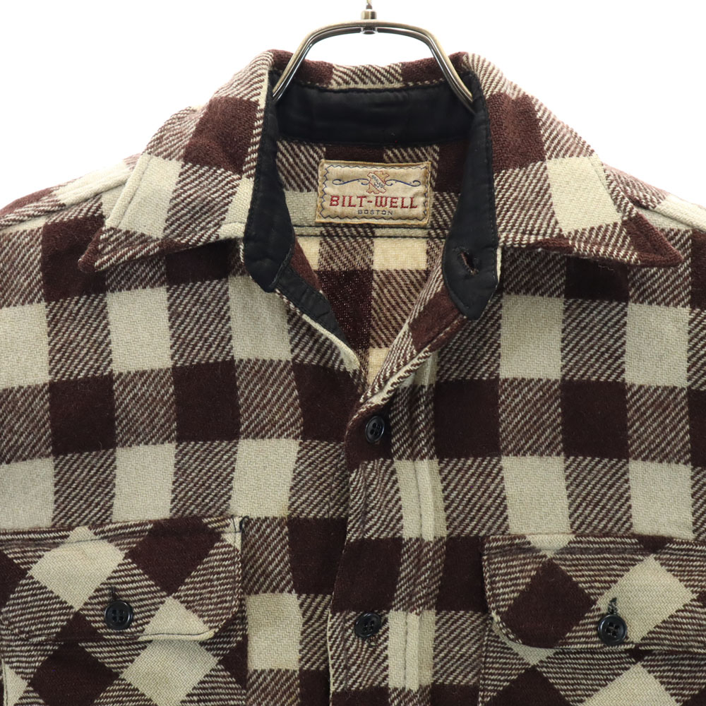 トップス 60s vintage check pattern shirt 60s Cotton Shirt Size XL Plaid Check Vintage - Etsy