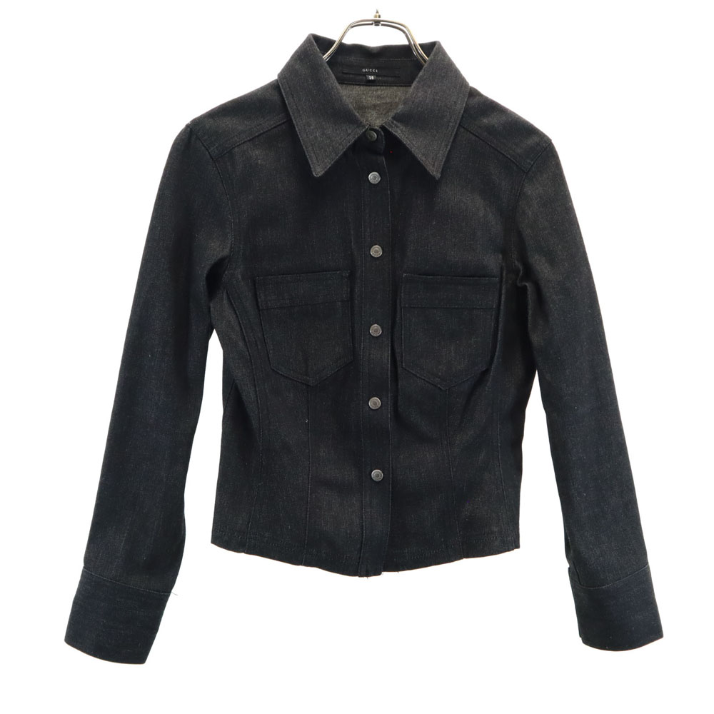 グッチ イタリア製 デニムジャケット 38 ブラック GUCCI レディース GUCCI made in Italy Denim Jacket 38 black Women | eBay