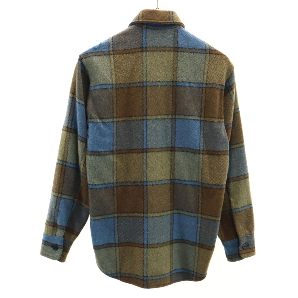 Used TOWNCRAFT 60s Vintage triangle tag Check Pattern Long sleeve