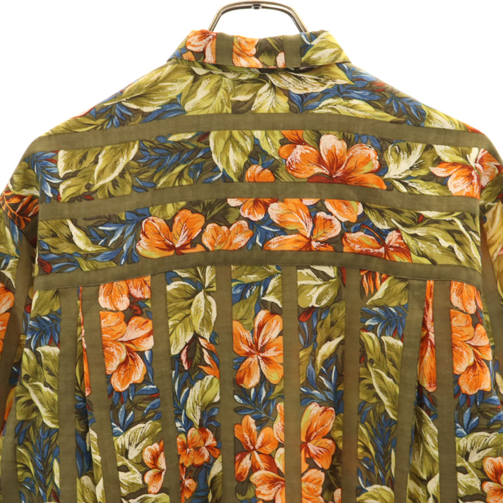 Christian Dior SPORTS 90s Old Floral Long sleeve shirt M Khaki 