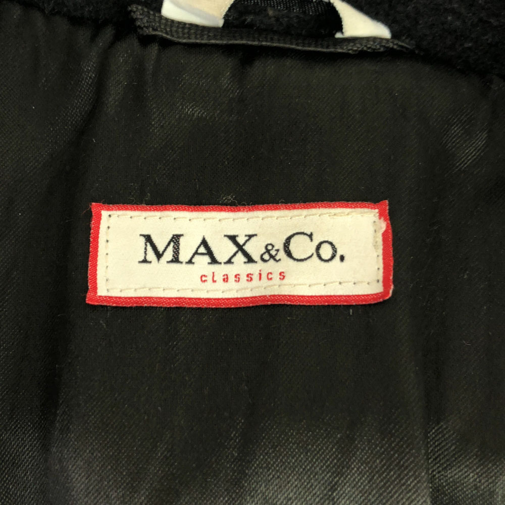 MAX&CO Made in Italy wool Chester coat 42 black Women | eBay