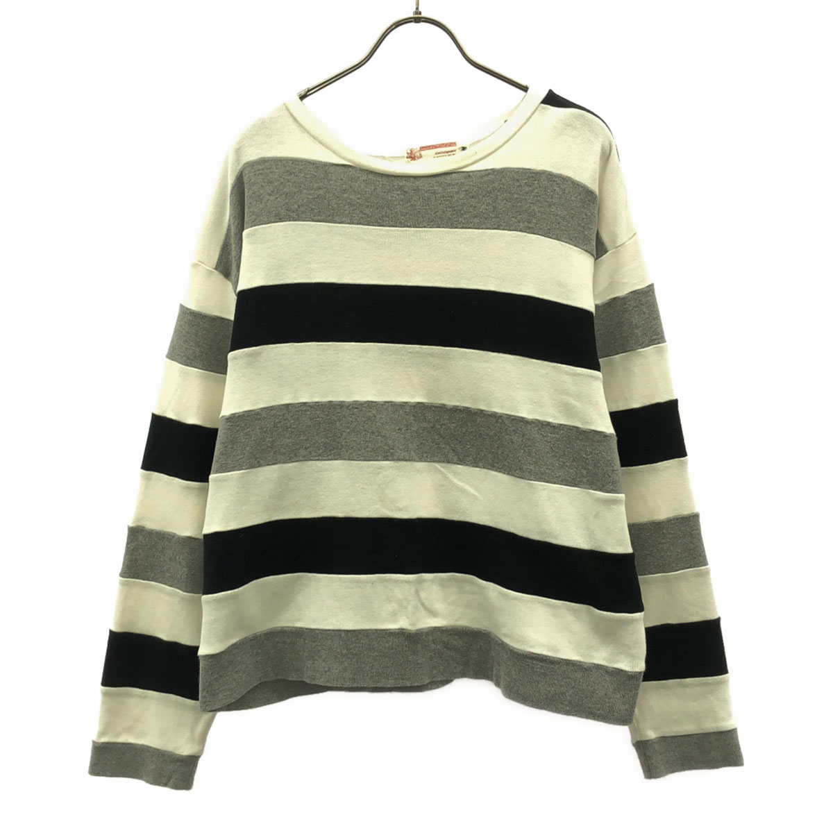A BATHING APE made in Japan Border Pattern Long sleeve T-shirt M 