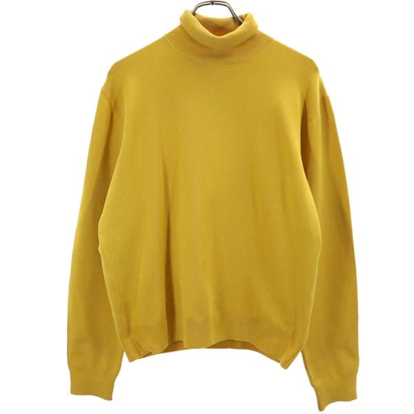 GUCCI タートルネックS GUCCI Made in Italy 100% silk Long sleeve turtleneck knit L