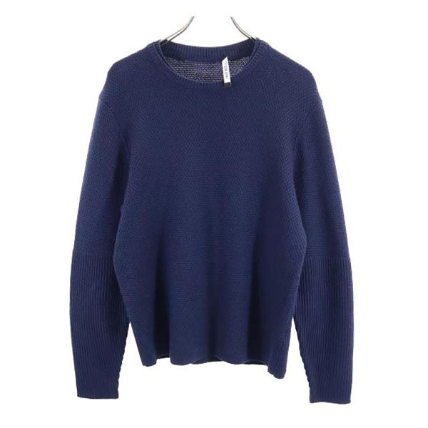 NEIL BARRETT Long sleeve Crew neck sweater M Navy knit Men's | eBay