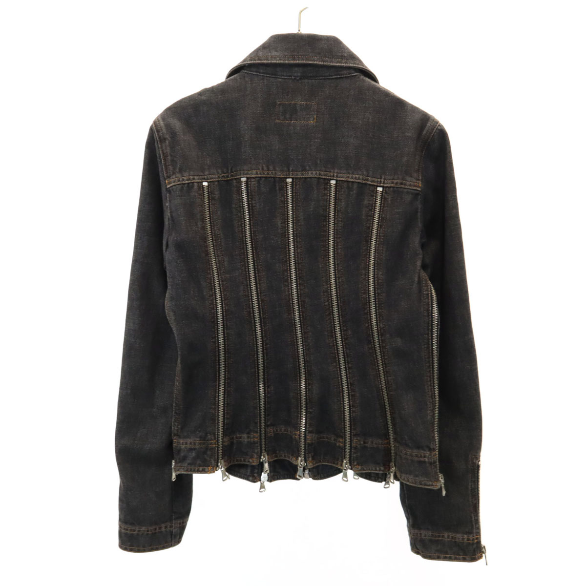 D&G DOLCE&GABBANA made in Italy Zip Denim Jacket XS black Women | eBay